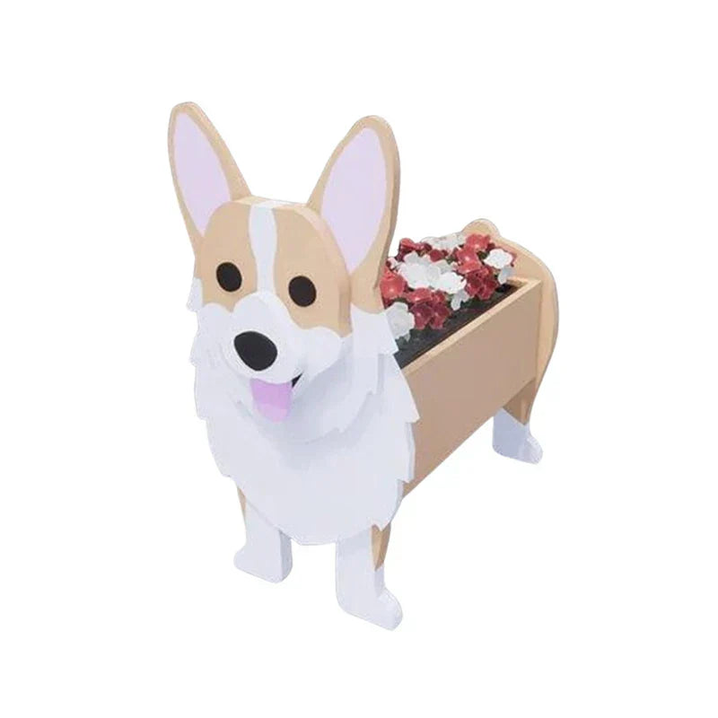 Hund-formet Blomsterkrukke til Indendørs og Udendørs Brug