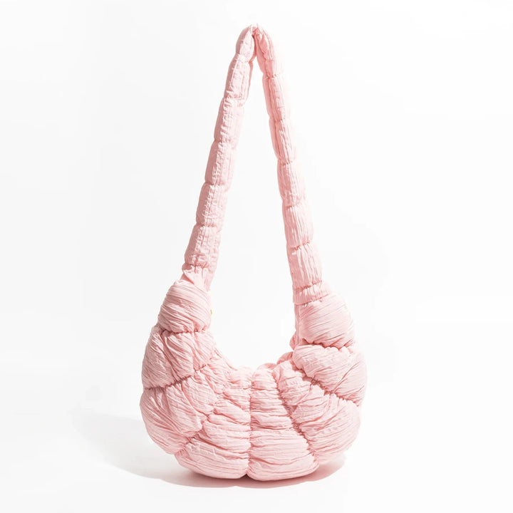 Puff Croissant Skuldertaske i Let Nylon