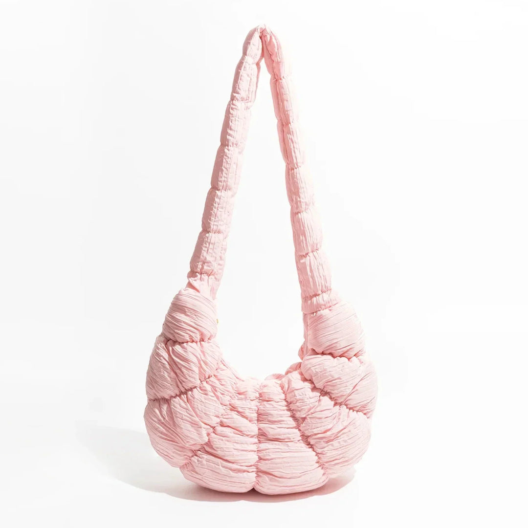 Puff Croissant Skuldertaske i Let Nylon