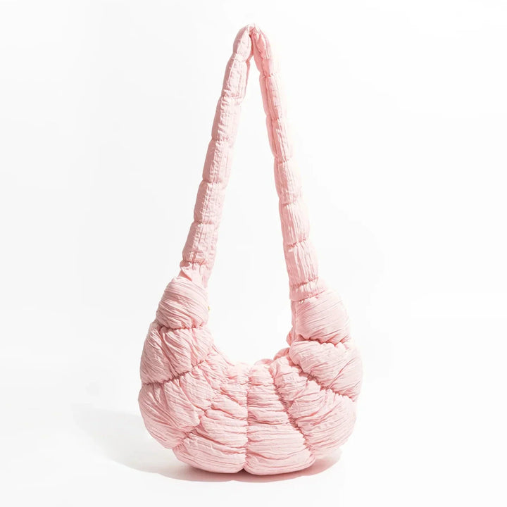 Puff Croissant Skuldertaske i Let Nylon
