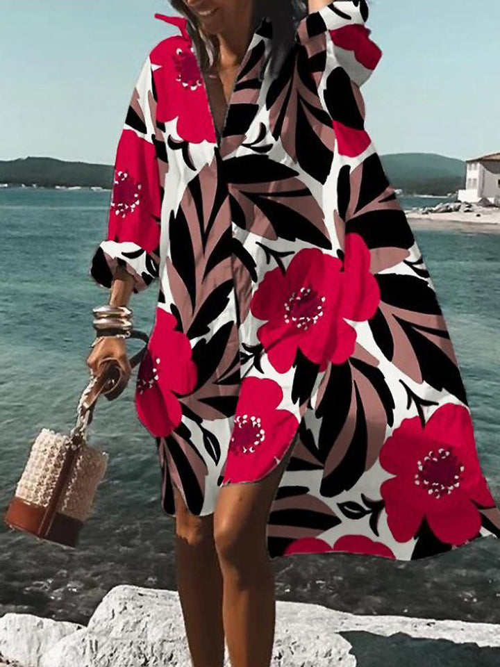 Mary™ | Sommer Midi Skjortekjole