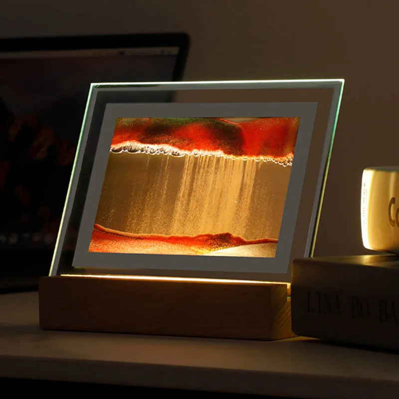 QuickSand Bordlampe med Nattelys og Stresslindring