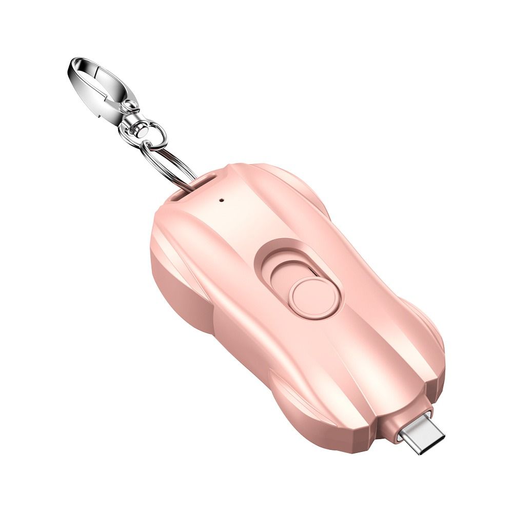 Kompakt 1500mAh Power Bank med Karabinhage