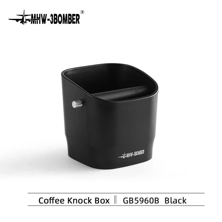 Espresso Knock Box med Aftagelig Bar og Skridsikker Bund, 0.9-1.2L