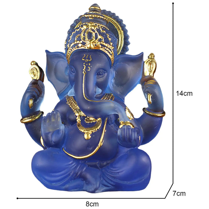 Semi-Gennemsigtig Ganesh Skulptur i Harpiks