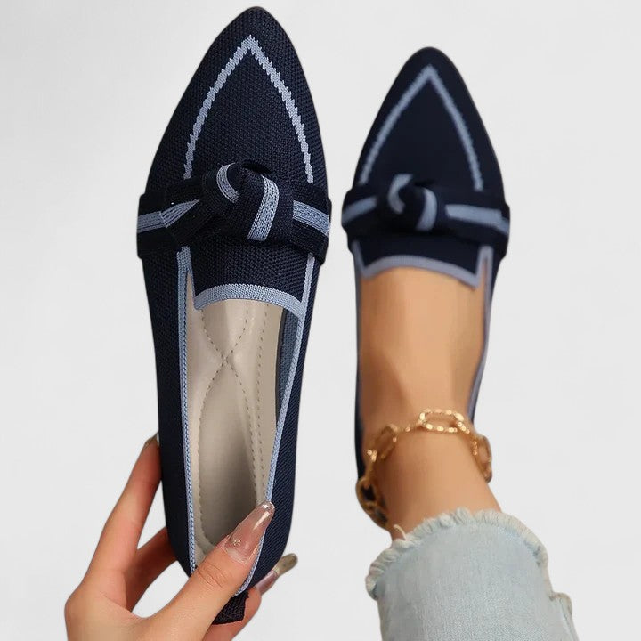 Felicia | Dame Orthopædiske Spidse Slip-ons med Knote