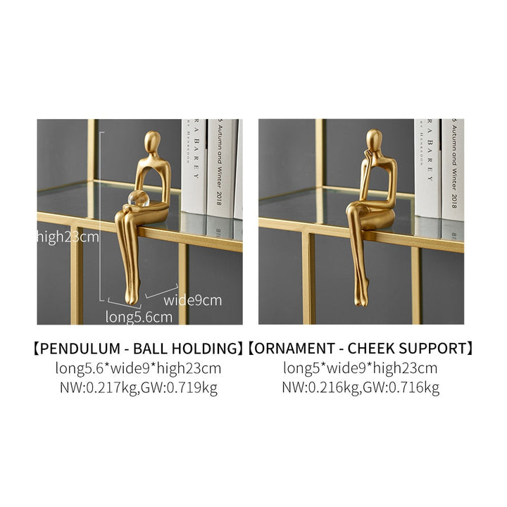 Moderne Abstrakt Skulptur i Harz med Mat Finish