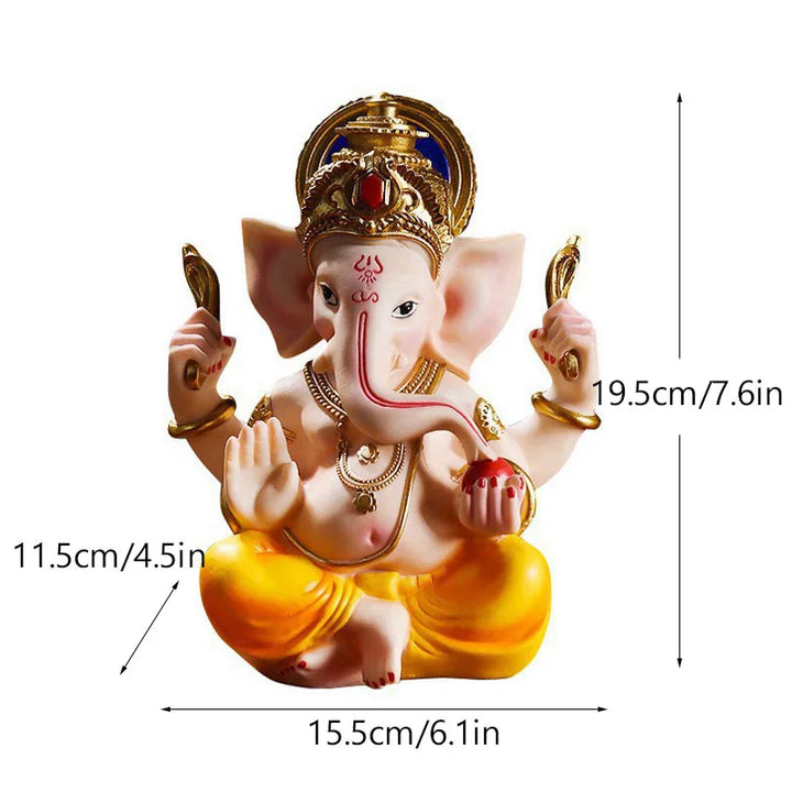 Harz Statuer af Ganesha, Buddha, Shiva, Sai Baba og Hanuman
