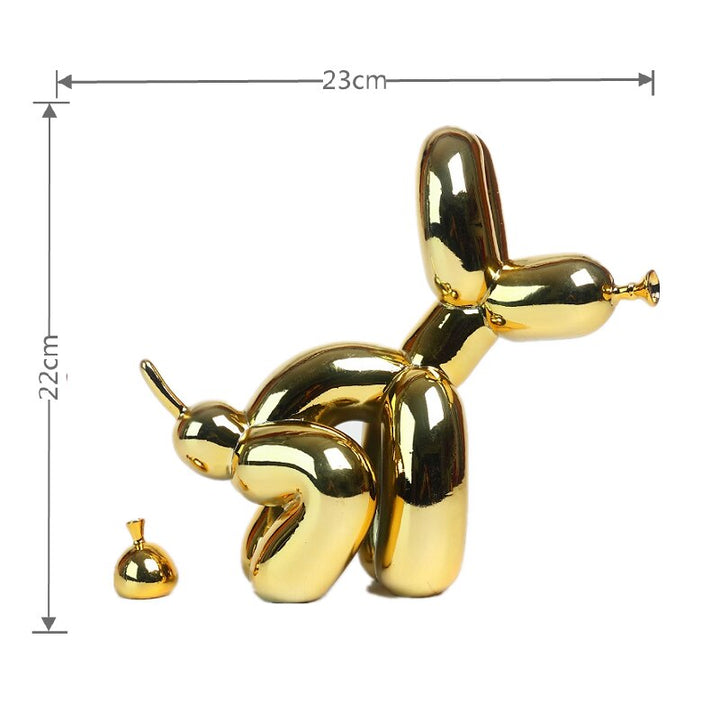 Ballonhund Skulptur i Polyresin - Kunstnerisk Dekoration