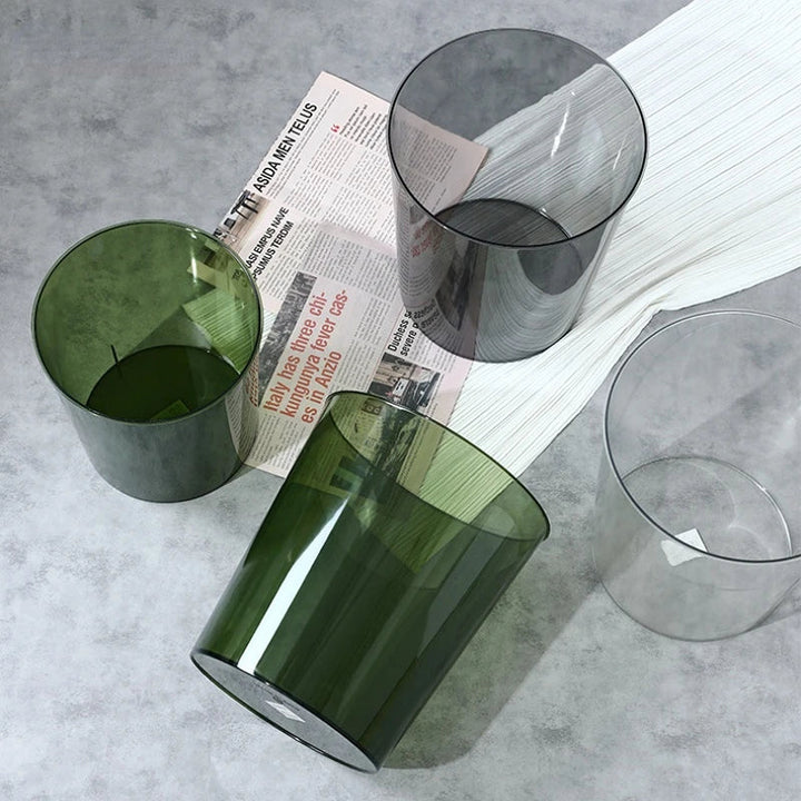 Farvet Transparent Akryl Affaldscontainer