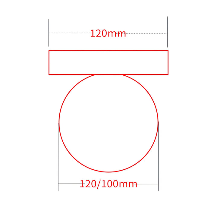 Minimalistisk Væglampe i Farvet Glas G9