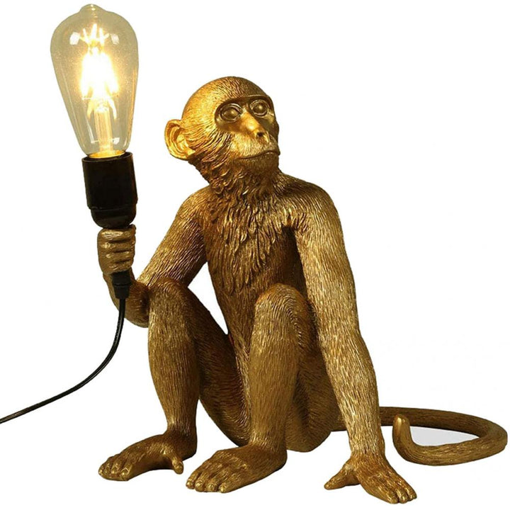Siddende Abe Bordlampe i Holdbar Resin