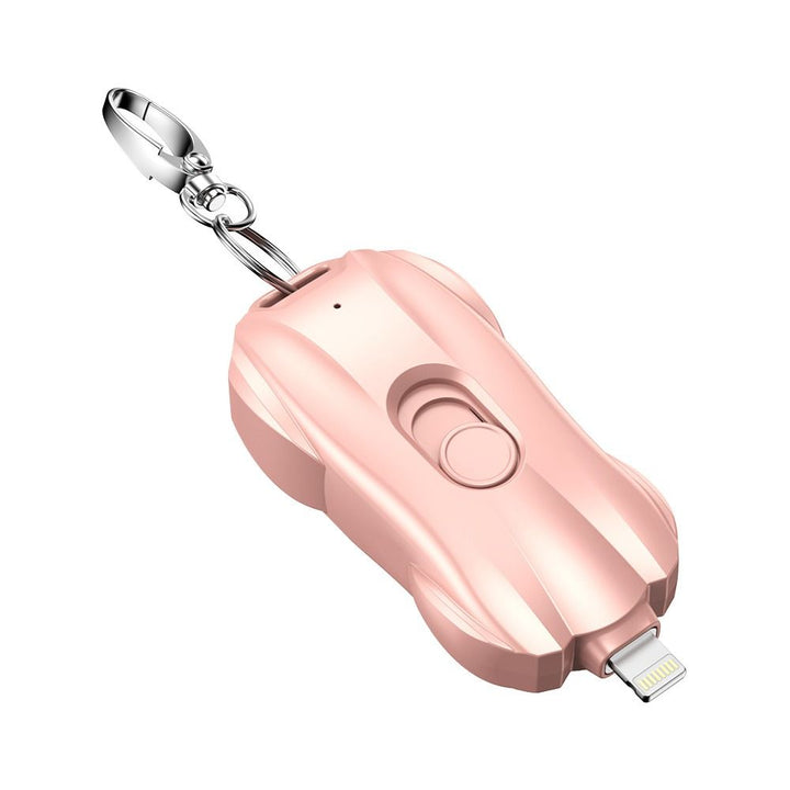 Kompakt 1500mAh Power Bank med Karabinhage