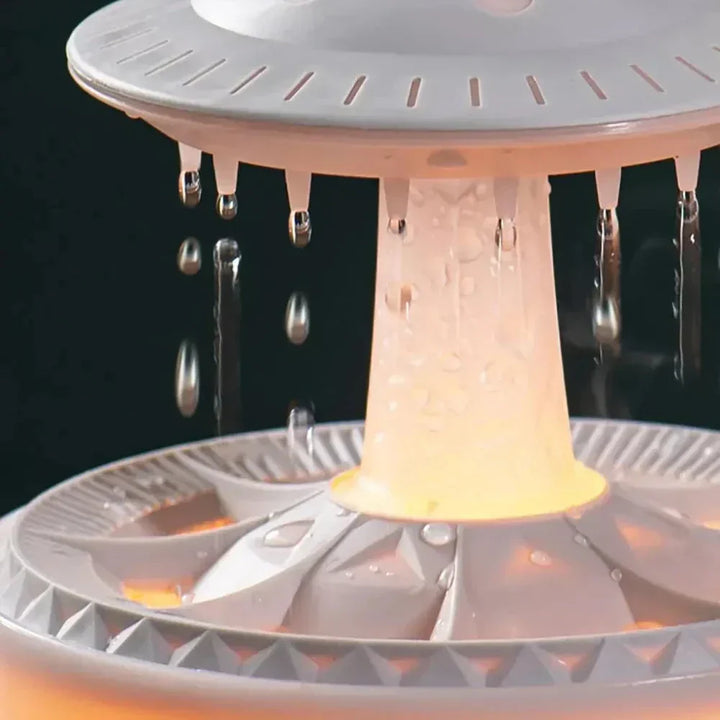 Ultralyd Aromaterapi Luftfugter med Fjernbetjening - Moderne UFO-design