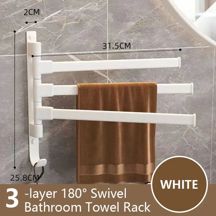 Justerbar Aluminium Håndklædeholder med Forkromet Finish