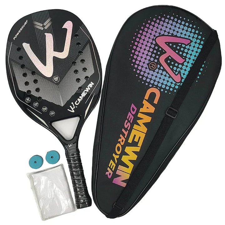 3K Carbon Strandtennis Ketsjer med Fjervægtsdesign og ProCarbo Greb