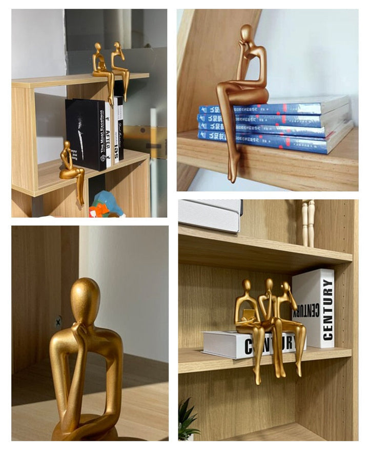 Moderne Abstrakt Skulptur i Harz med Mat Finish