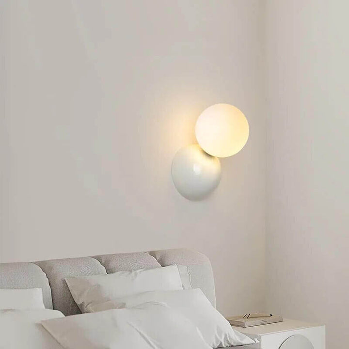 Retro Væglampe med Frosted Glas i 3 Farver