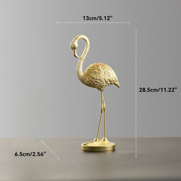 Moderne Flamingo Skulptur i Miljøvenlig Resin