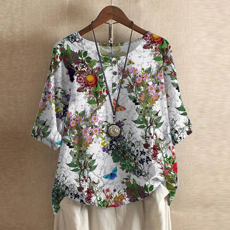Anya™ | Retro-inspireret Bluse