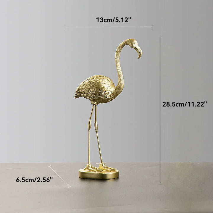 Moderne Flamingo Skulptur i Miljøvenlig Resin