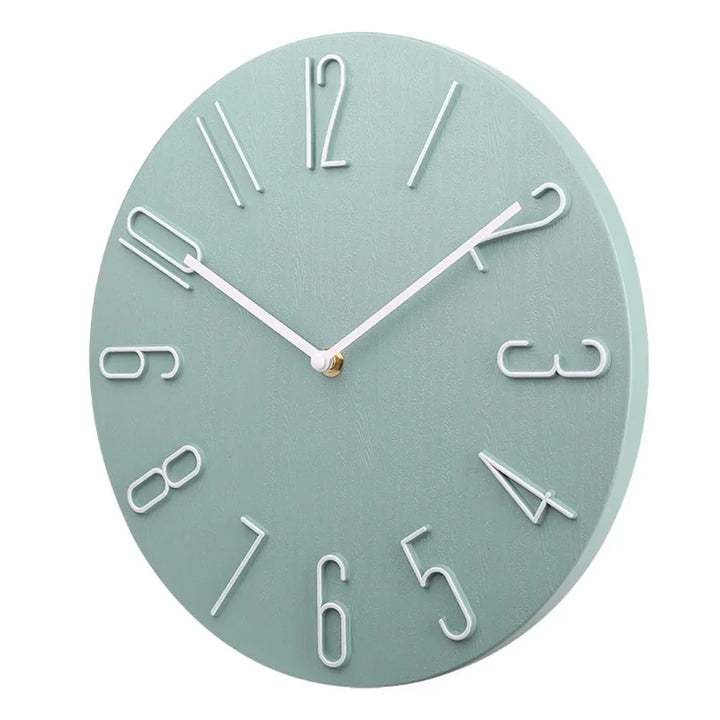 Minimalistisk Quartz Vægur i Hvid, Blå, Sort og Pink