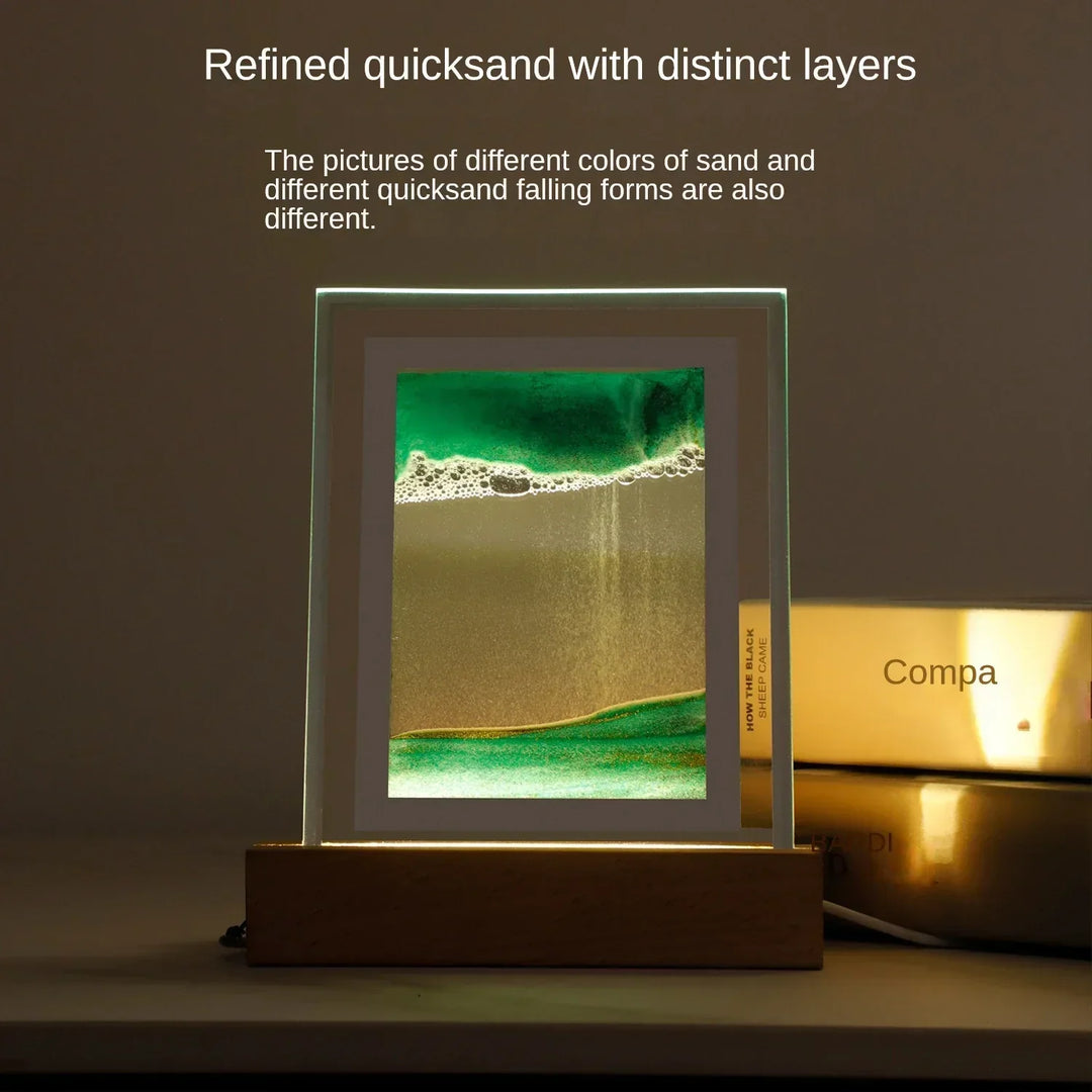 QuickSand Bordlampe med Nattelys og Stresslindring