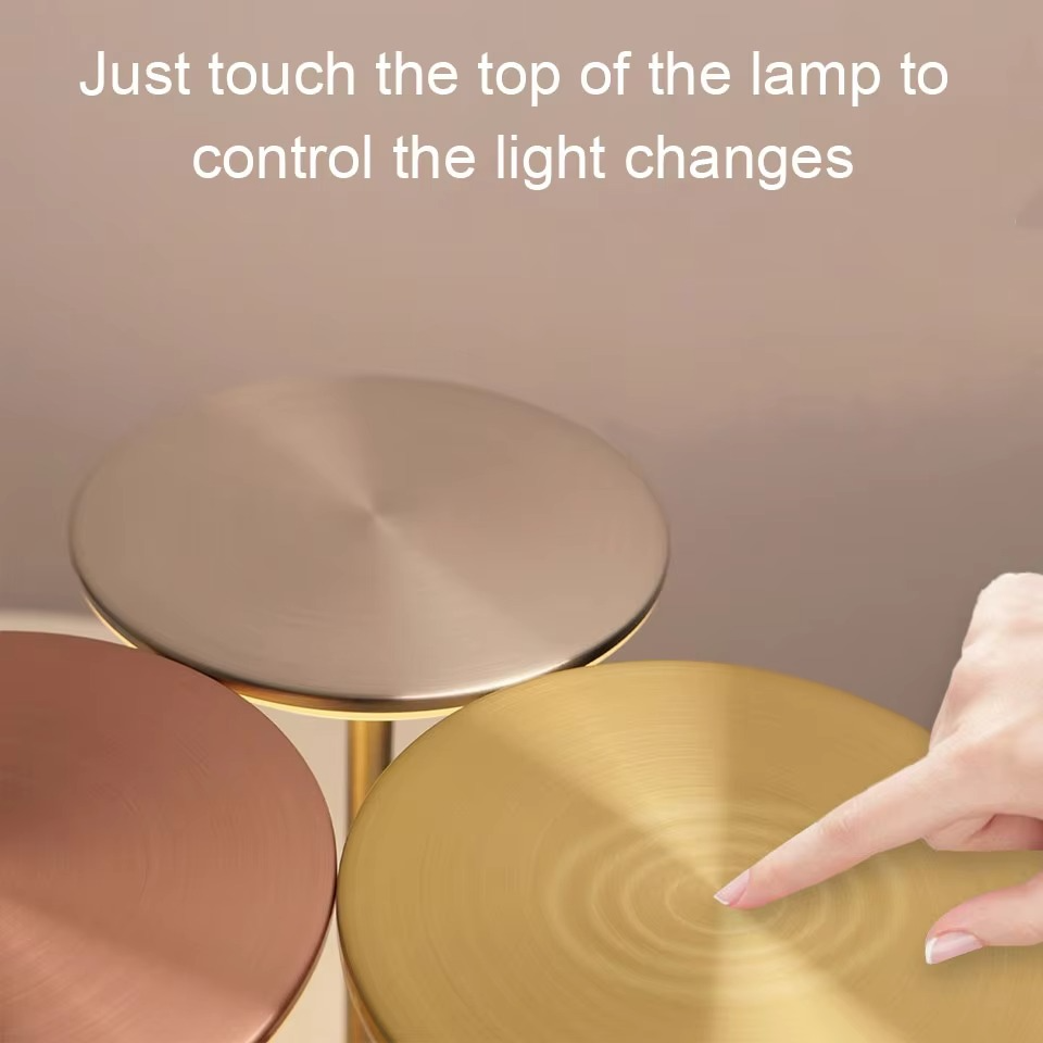 USB Genopladelig Touch Sensor LED Lampe med Justerbar Lysstyrke