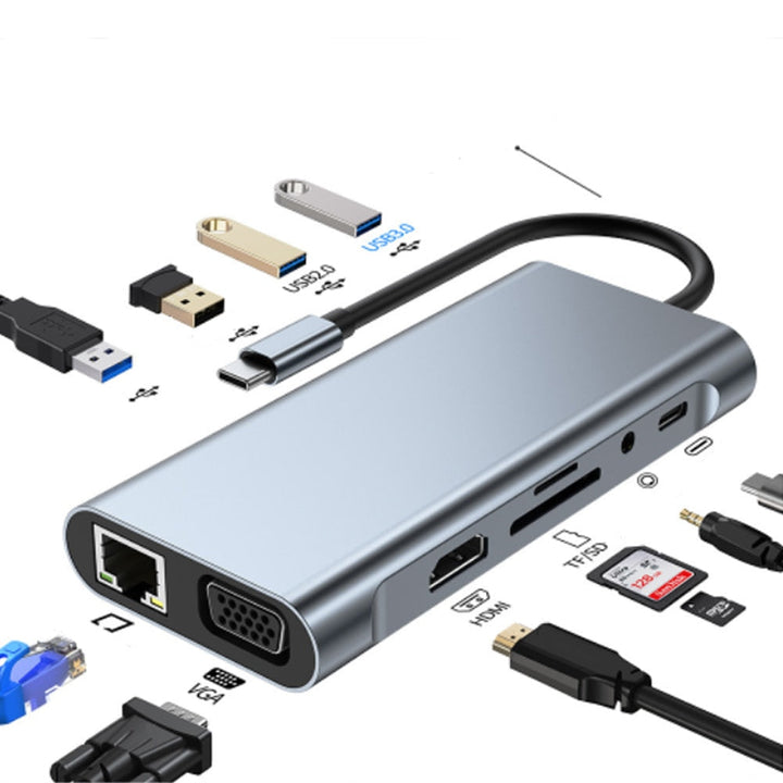 Thunderbolt 3 USB-C Hub med 4K HDMI, PD og SD/TF Kortlæser