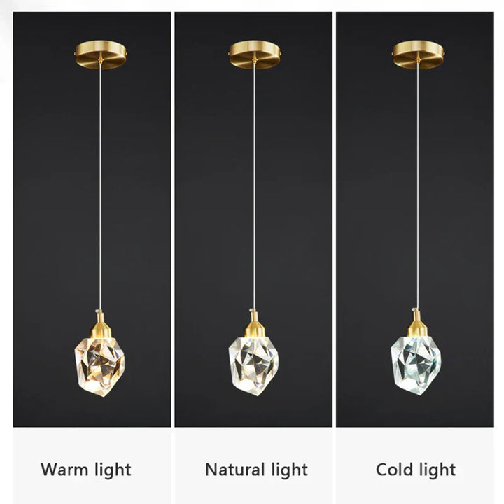 Elegant Krystal Pendel Lys med LED Pærer