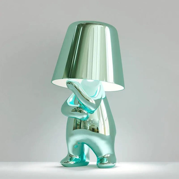 Thinker Bordlampe i Resin med Varm Hvid LED Lys