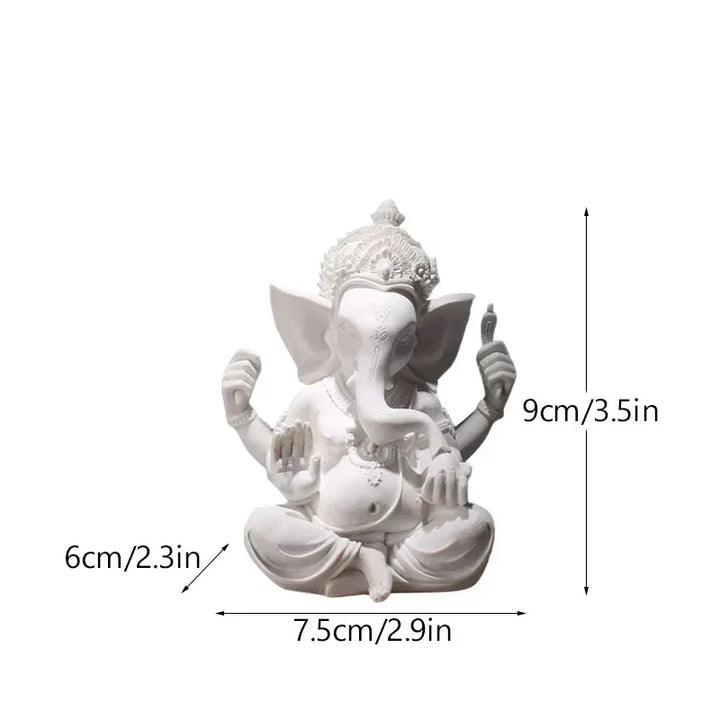 Harz Statuer af Ganesha, Buddha, Shiva, Sai Baba og Hanuman