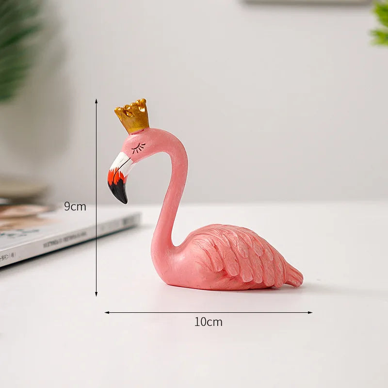Moderne Flamingo Skulptur i Miljøvenlig Resin