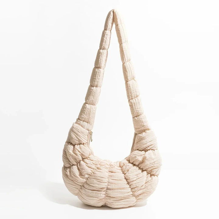 Puff Croissant Skuldertaske i Let Nylon