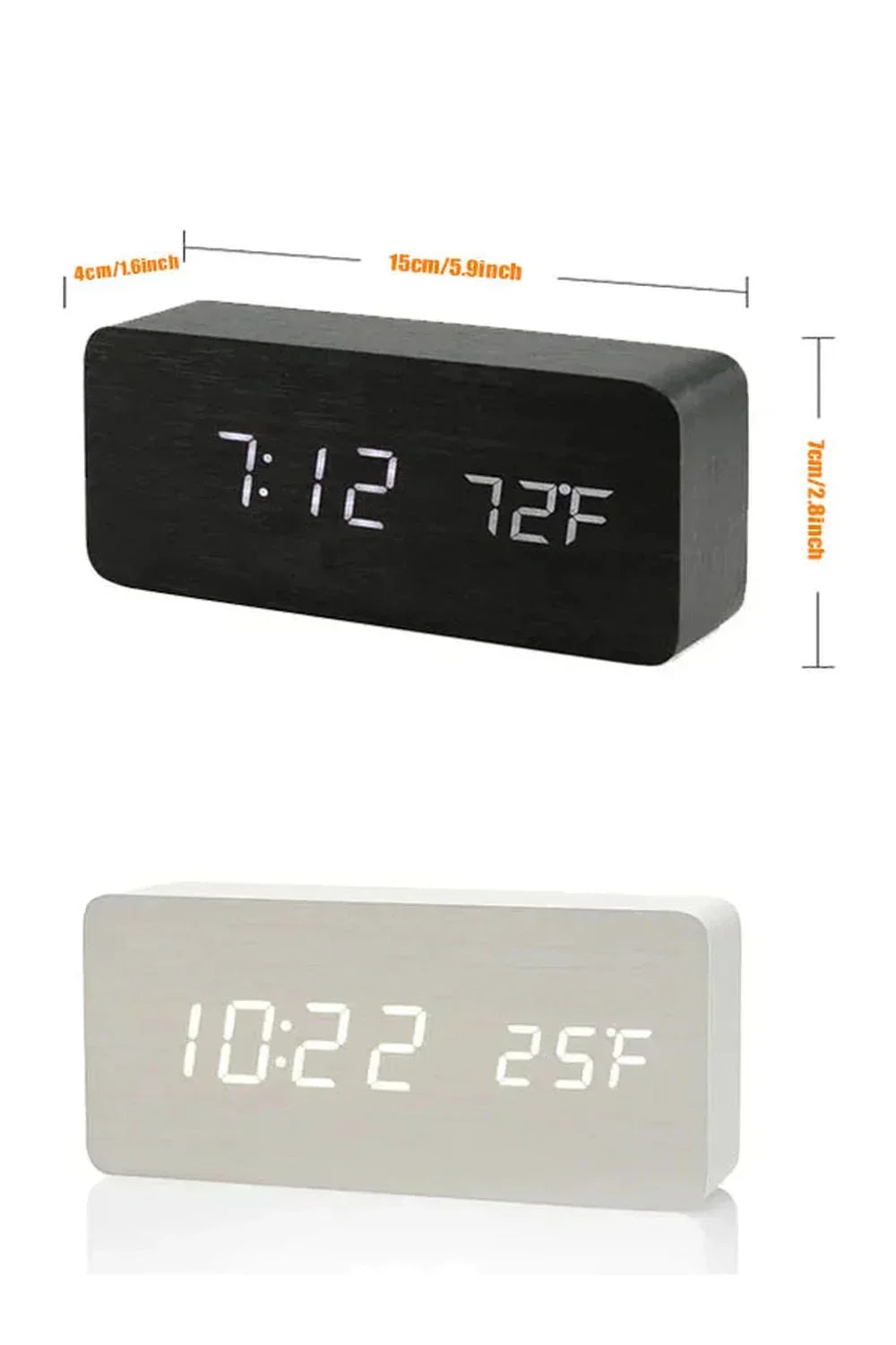 LED Digital Ur i Holdbart ABS med Klart Display
