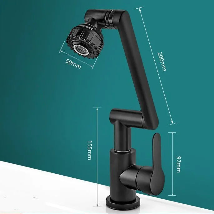 Sprøjtbeskyttet Universal Vandhane med 360-Graders Drejefunktion