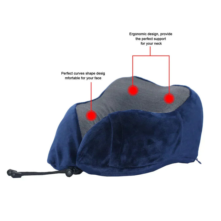 U-formet Memory Foam Nakke Pude til Rejse