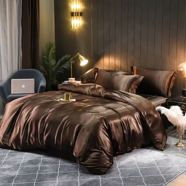 Luksuriøst Duvet Betræk i 100% Silke - Åndbart og Temperaturregulerende