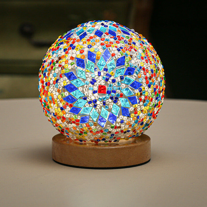 Boheme Bordlampe med USB Opladning og Blødt LED Lys