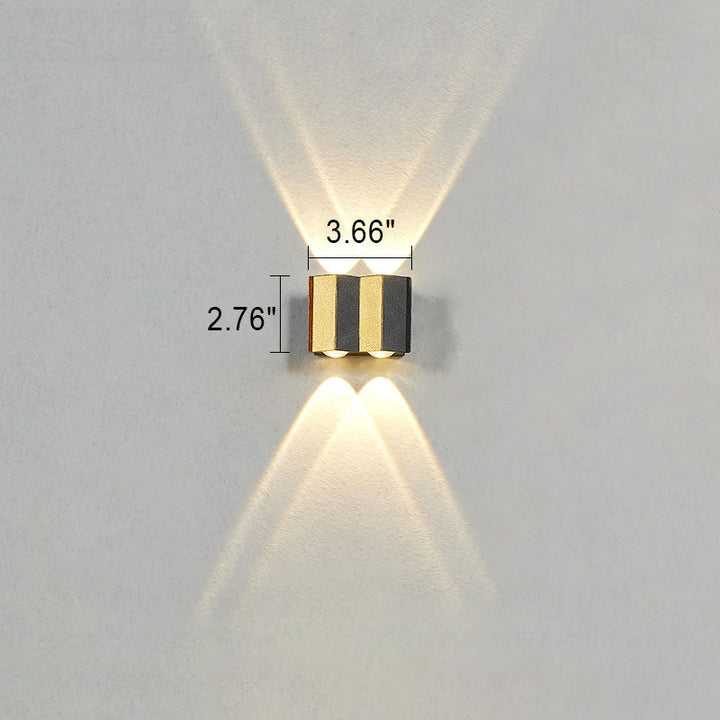 Moderne Udendørs LED Væglampe i Aluminium