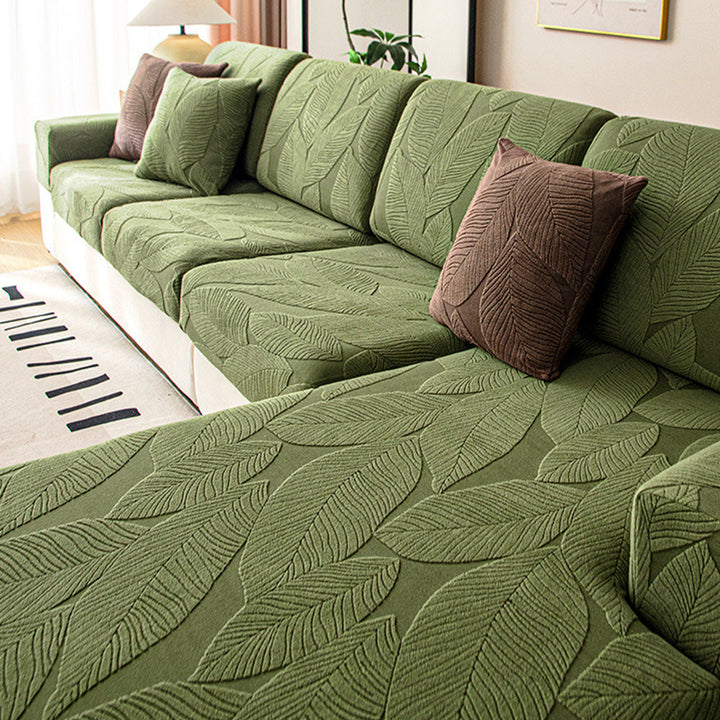 Vandtæt Jacquard Sofa Cover med Banansblade