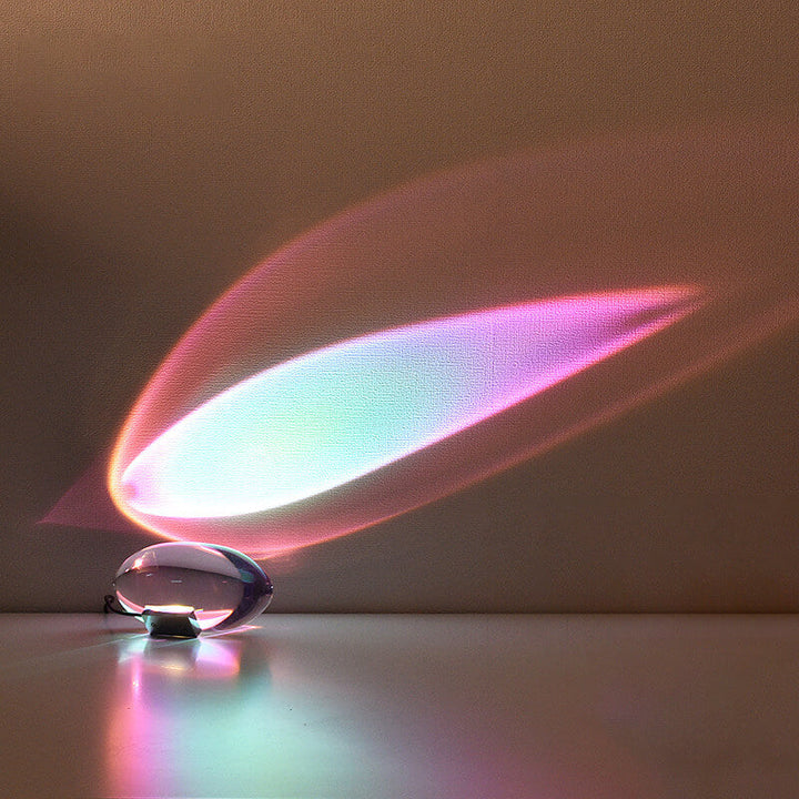 Stilfuld LED Bordlampe med Krystalprojektion