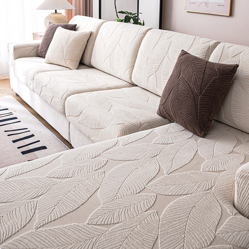 Vandtæt Jacquard Sofa Cover med Banansblade