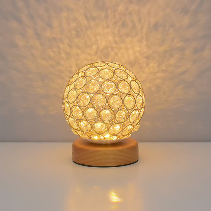 Genopladelig Rund LED Bordlampe med Berøringsfølsom Kontrol