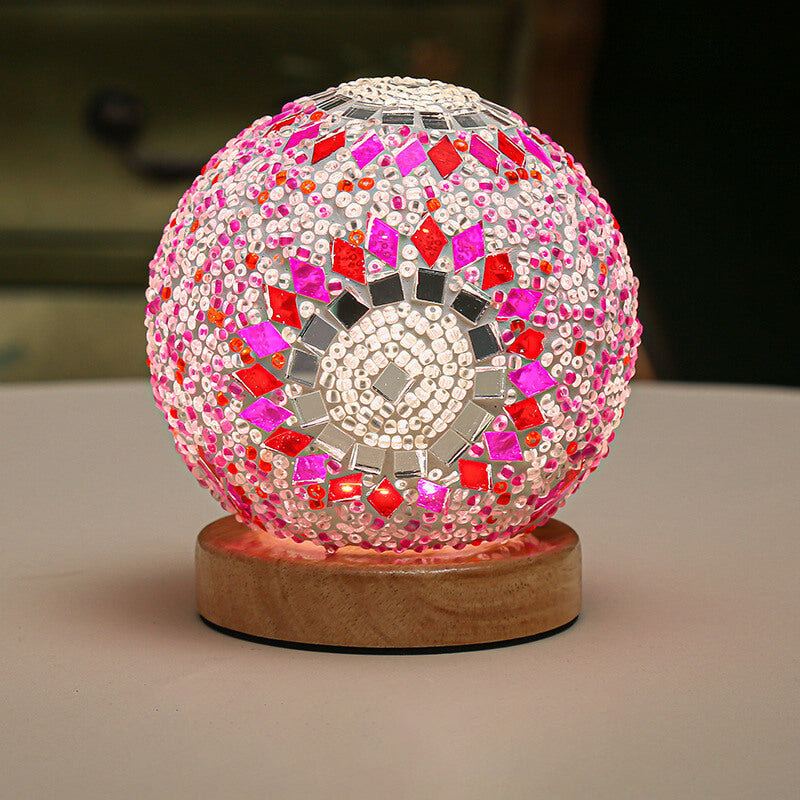 Boheme Bordlampe med USB Opladning og Blødt LED Lys