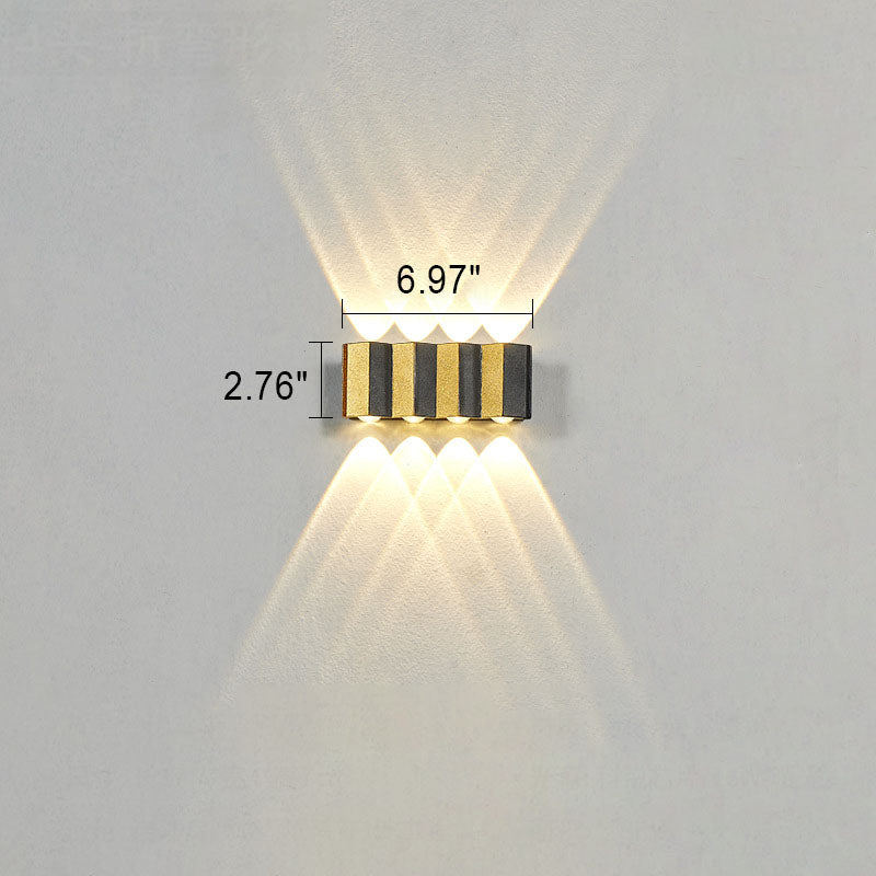 Moderne Udendørs LED Væglampe i Aluminium