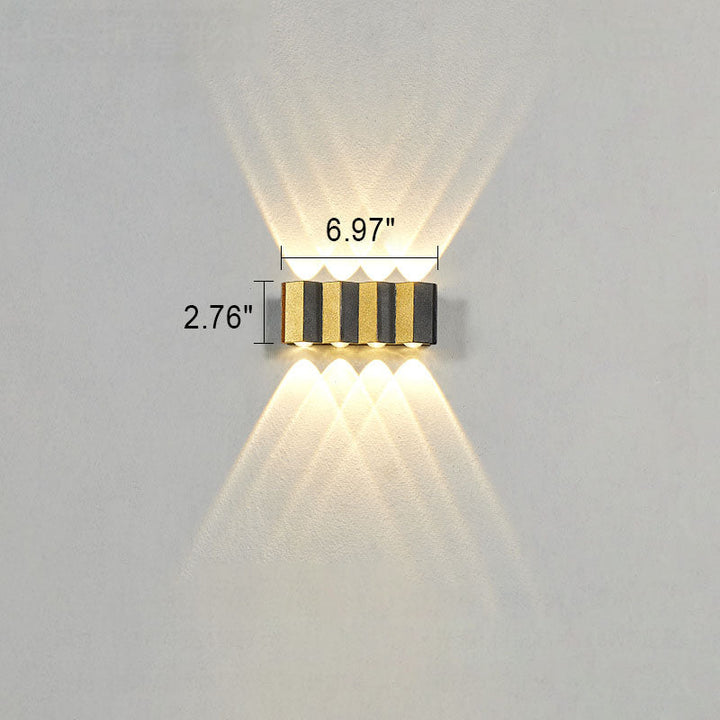 Moderne Udendørs LED Væglampe i Aluminium