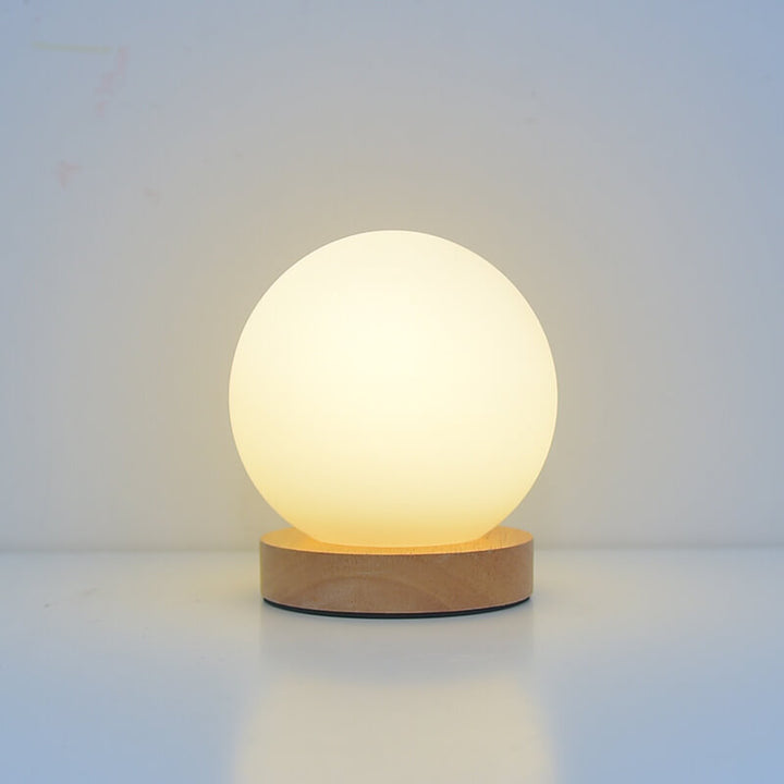 Genopladelig Rund LED Bordlampe med Berøringsfølsom Kontrol