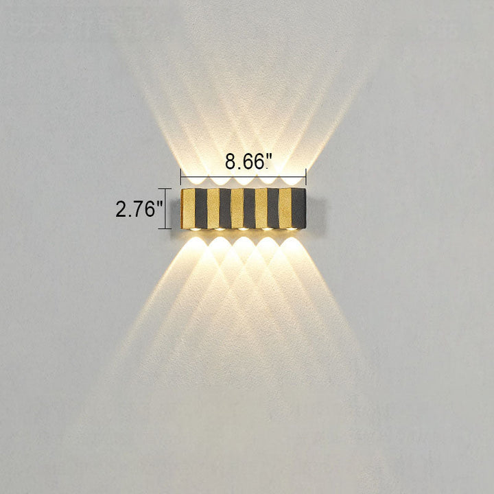 Moderne Udendørs LED Væglampe i Aluminium