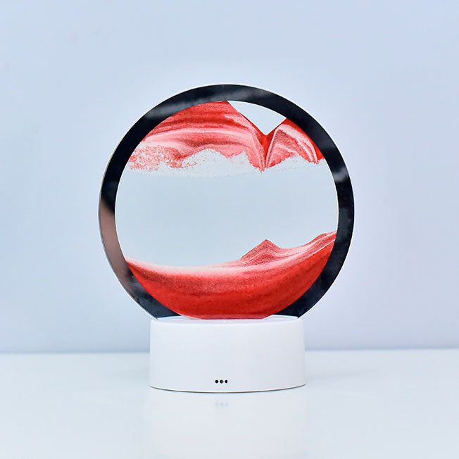3D Quicksand LED Bordlampe i Glas